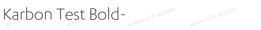 Karbon Test Bold字体转换